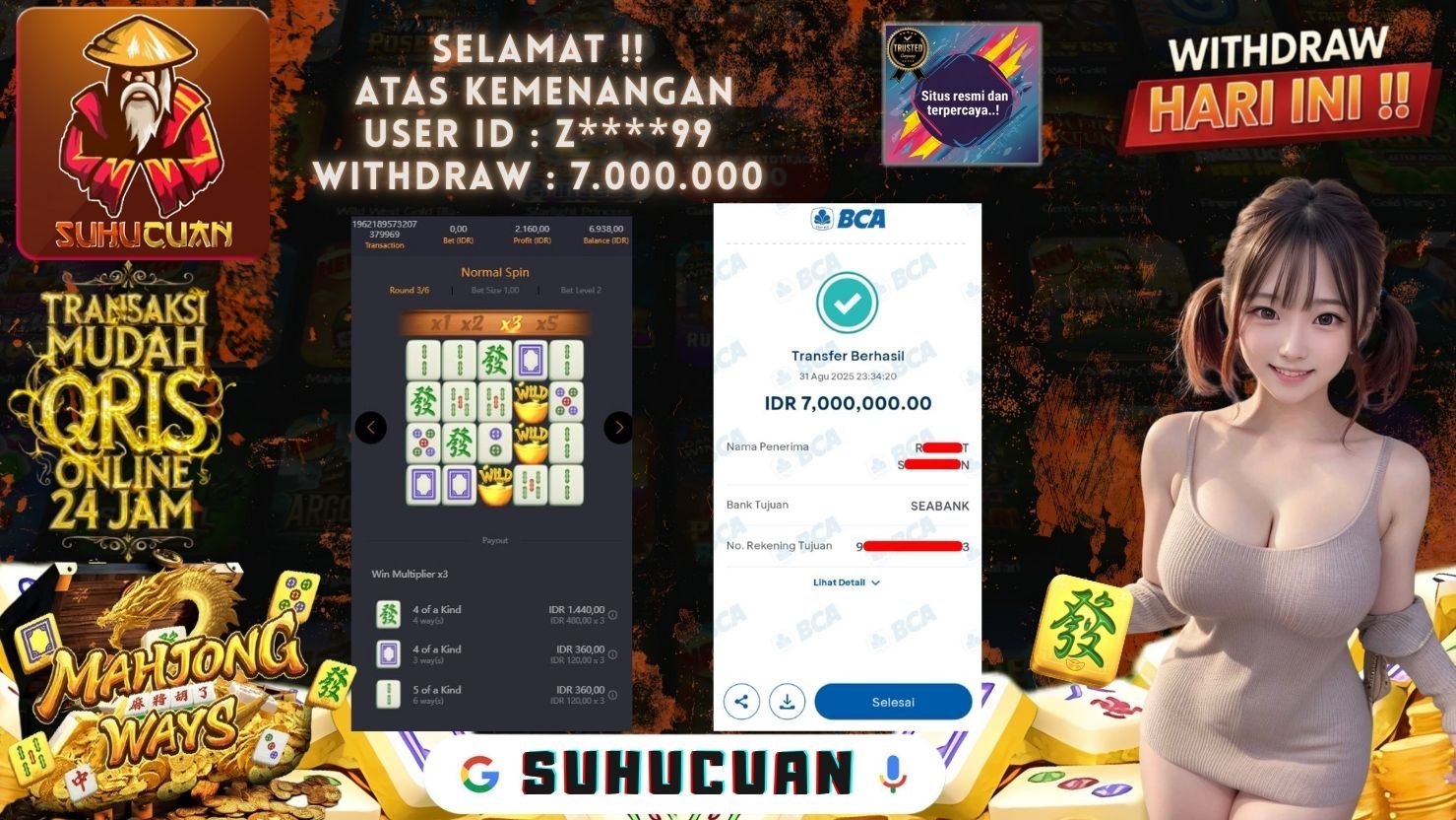 SUHUCUAN JACKPOT SLOT MAHJONG WAYS